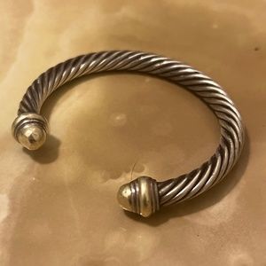 David Yurman Cable Classics Bracelet with Gold Domes
